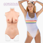 Silicone Breast Forms Full Bodysuit Transgender Fake Vagina Suit Crossdresser