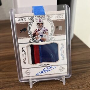 2020 National Treasures Jake Fromm Rookie RC Patch Auto /99 SP RPA Bills 4 Color
