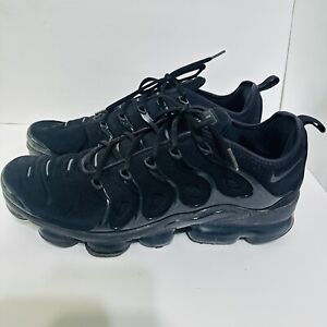 Nike Air Vapormax Plus Triple Black Shoes 924453-004 Sneakers Men's Size 13