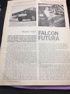Vintage 1961 Ford Falcon Futura 2-Page Original Article Road Test