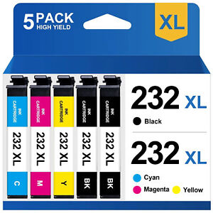 232XL BK Color Ink Cartridge Replacement for Epson WorkForce WF-2950 XP-4205