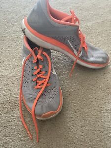 Nike Shoes Women Gray With Orange