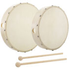 New ListingHand Drum Percussion Wood Frame Drum with Drum Stick 10 Inch 8 Inch for Kids