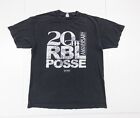 RBL Posse Shirt Adult Large Black Rap Tee Hip Hop Crewneck Short Sleeve Bay Area
