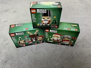 LEGO Brickheadz Christmas Lot (40274, 40353, 40425) New & Sealed