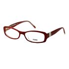 Fendi Women's F996 604 Red Oval Eyeglasses Frames 51 x 15 x 135