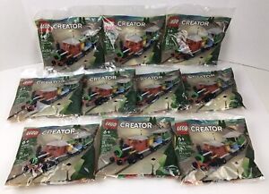 LEGO 30584 Creator Winter Holiday Train Polybag Lot of 10 New Sealed Party Favor