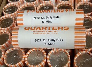 2022 American Women  - DR SALLY RIDE - 1 P & 1 D ROLL  Bank Rolls *CLOSE OUT *