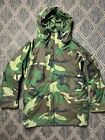 US Military Army Issue Jacket Woodland Camo Cold Weather Parka Gore-Tex SMALL