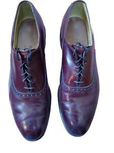 Allen Edmonds Danbury  Oxblood Burgundy Leather Dress Oxford Shoes 9 1/2 C 3975