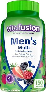 Vitafusion Gummy Vitamins for Men, Berry Flavored Daily Multivitamins for Men