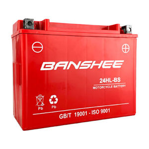 Banshee Replacement for Ytx24hl-bs 12V 412CCA Sealed AGM Motorcycle Battery