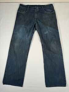 Levis 514 Jeans Mens Size Blue Dark Wash Denim Straight Leg Size 38X32