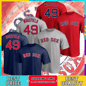 SALE!!! Tim Wakefield #49 Boston Red Sox Name & Number T shirt Gift Fan S_5XL