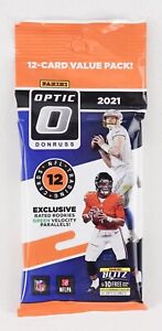 2021 Panini Donruss Optic Football Factory Sealed Value Hanger Pack (12 Cards)