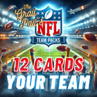 12-Card NFL Football Repack Lot - Your Team - Insert & RC Every Pack Guaranteed