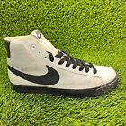 Nike Blazer High White Hardwood Mens Size 9.5 Athletic Shoes Sneakers 316664-102