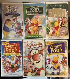 New ListingLot Of 6 Disney Winnie The Pooh VHS Clamshell Movies