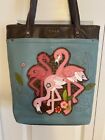 NEW ITEM!!   NEW LISTING!!   CHALA DELUXE EVERYDAY FLAMINGO GROUP TOTE - BLUE