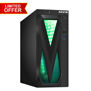 AQVIN Gaming PC Desktop Computer i7 32GB RAM 2TB SSD GTX1050/GTX1630/GTX1650WiFi