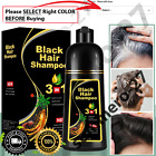 3-in-1 Instant Hair Dye Shampoo Gray Hair Coverage Hair Color 500ML