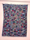 Vintage Gorgeous Hand Woven Moroccan Pictorial Wall Hanging Tapestry Kilim