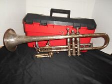 Vintage H.N. White King Silvertone Silver Trumpet Aritist Bore Patent #114842