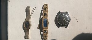 Estate Lot Of 3 Vintage Elgin,Benrus And Seiko Still Working Automatic Watches