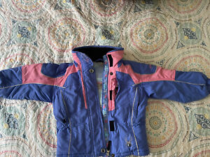 Pretty Spyder Girls Ski Jacket Coat Pink &Periwinkle Purple - 4T