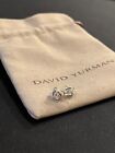 David Yurman Crossover Infinity Stud Earrings in Sterling Silver with Diamonds