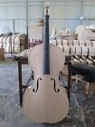 Professional white unfinished cello 4/4 Maple spruce handmade