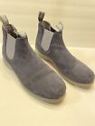 Size 12 Blundstone Blue Suede Chelsea Boots