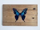 Butterfly signed Emo 1/1 reclaimed wood Banksy Martin Whatson Keith Haring gift