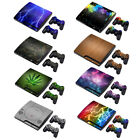 PS3 Slim Playstation 3 Console &2 Controllers Skin Decal Sticker