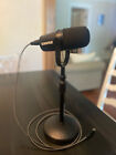 Shure MV7X XLR Podcast Dynamic Microphone - Black with stand and 6ft. usb cord