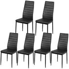 Topbuy Set of 6 Dining Chairs High Back Kitchen Home Furniture,PVC