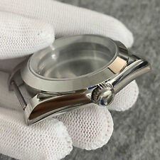 39MM Watch Case Sterile Sapphire Glass Steel Watch Case for NH35/NH36 Movement