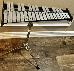 Pearl Xylophone Glockenspiel 30 Note Student Model Bell Percussion And Stand
