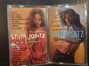 Strip Jointz ~Vols. 1+2 Hot Songs for Sexy Dancers ~ Cassette Tapes, Rare.