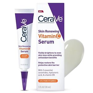 CeraVe Skin Renewing Vitamin C Serum with Hyaluronic Acid 1 FL OZ (30 ml)