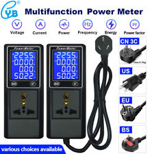 YB39DM AC Current Voltmeter Consumption Power Meter Socket Wattmeter Energy