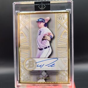 Izaac Pacheco 1/1 On Card Auto 2022 Bowman Transcendent Gold Detroit Tigers Nice