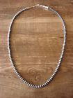 Navajo Pearl Sterling Silver Saucer Bead Hand Strung 22