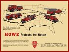 1959 Howe Fire Apparatus NEW Metal Sign: Howe Protects the Nation. Anderson, IN