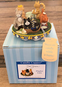 Old Virginia Candle Capper Playful Cats  Deb Strain , Vintage
