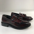 Carter Tassel Loafer Shoe 8 & 11 Mens Slip On Leather Oxblood Formal UO New