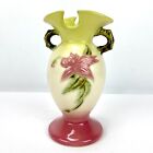 Vintage Hull Pottery Woodland Pink Green Vase W4-6 1/2