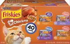 Purina Friskies Turchicken Wet Cat Food Variety Pack, 5.5 oz Cans (40 Pack)