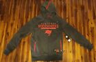 Tampa Bay Buccaneers NFL Fan Apparel  Hoodie Gray & Red Bucs Pullover Size M