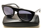 VESTAL DE LUNA Black Plastic Acetate Aviator Sunglasses